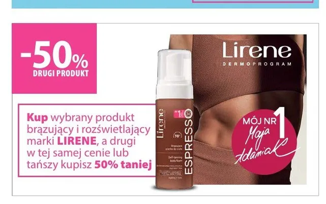 Pianka brązująca do ciała Lirene Espresso promocja w Hebe