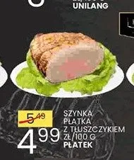 Szynka płatka z tłuszczykiem Płatek promocja w Wafelek