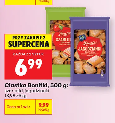 Ciastka szarlotki Bonitki promocja w Biedronka