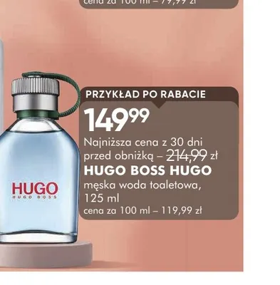 Woda toaletowa męska Hugo Boss promocja w Super-Pharm
