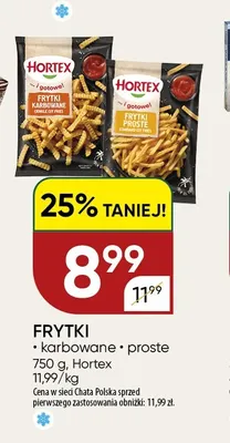 Frytki proste Hortex promocja w Chata Polska