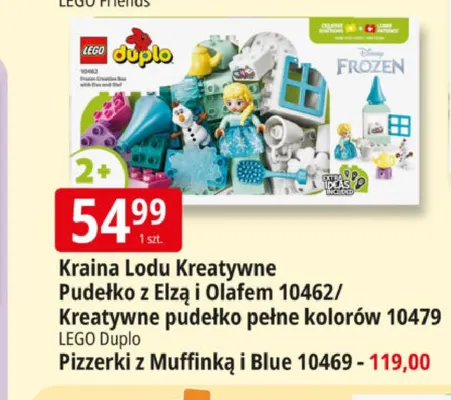 Klocki Kraina Lodu Kreatywne Pudełko z Elzą i Olafem 10462 LEGO Duplo promocja w Leclerc