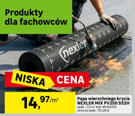 Papa wierzchniego krycia NEXLER MIX PV250 S52H promocja w Leroy Merlin