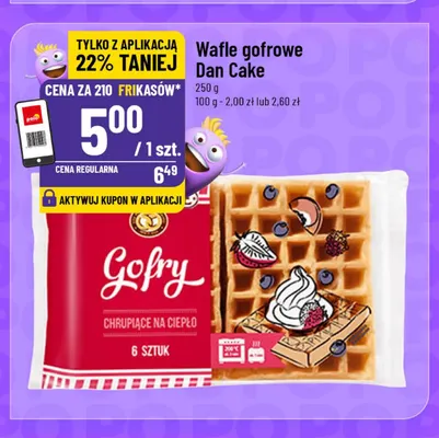 Wafle gofrowe Dan Cake promocja w POLOmarket