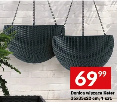 Donica wisząca Keter 35x35x22 cm, 1 szt. promocja w Twój Market