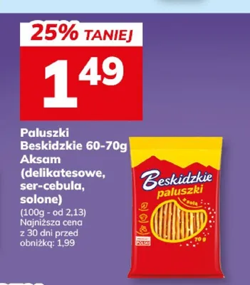 Paluszki Beskidzkie Aksam solone promocja w Hitpol
