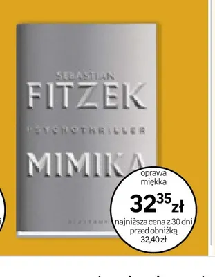 Książka Sebastian Fitzek Mimika promocja w Empik