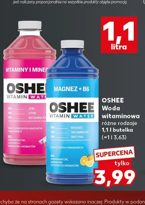 Woda witaminowa Oshee promocja w Kaufland
