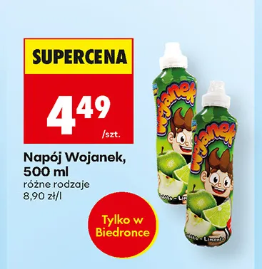 Napój Wojanek promocja w Biedronka