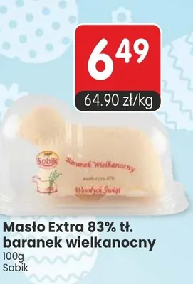 Masło Extra 83% tł. baranek wielkanocny promocja w Market Point