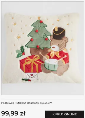 Poszewka futrzana Bearmasi 45x45 cm home & you promocja w home&you