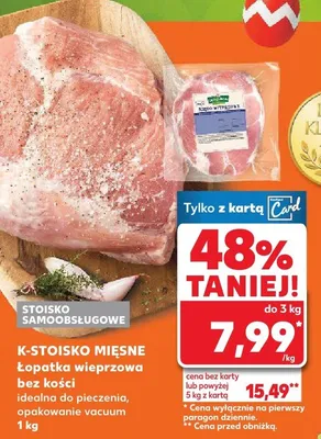 Łopatka wieprzowa bez kości promocja w Kaufland