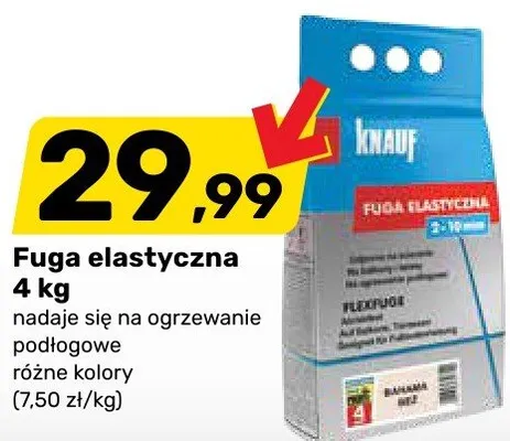 Fuga elastyczna 4 kg promocja w Bricomarche