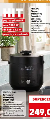 Szybkowar elektryczny Switch On SOSM 1000 promocja w Kaufland
