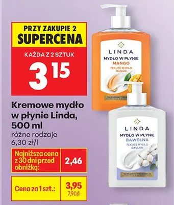 Mydło kremowe w płynie różne rodzaje promocja w Biedronka