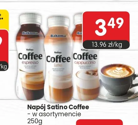 Napój Satino Coffee Bakoma promocja w Market Point