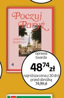 Książka Poczuj Paryż oprawa twarda promocja w Empik