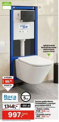 Przycisk czarny Roca promocja w Leroy Merlin