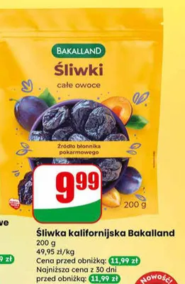 Śliwka kalifornijska całe owoce promocja w Dino