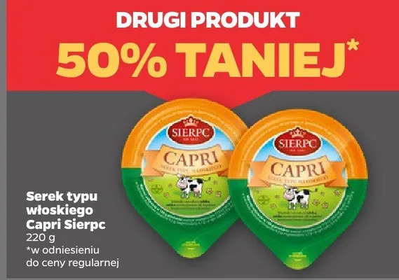 Serek typu włoskiego Capri promocja w Netto