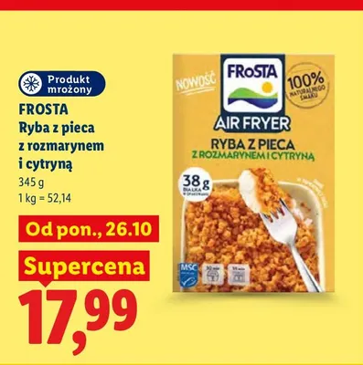 Ryba z pieca z rozmarynem i cytryną Frosta promocja w Lidl