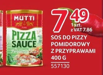 Sos do pizzy pomidorowy z przyprawami Mutti promocja w Selgros