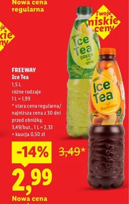 Ice Tea Green Freeway promocja w Lidl