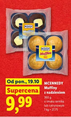 Muffiny z nadzieniem o smaku cytrynowym McEnnedy promocja w Lidl