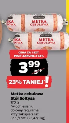 Metka cebulowa Stół Sołtysa promocja w Netto
