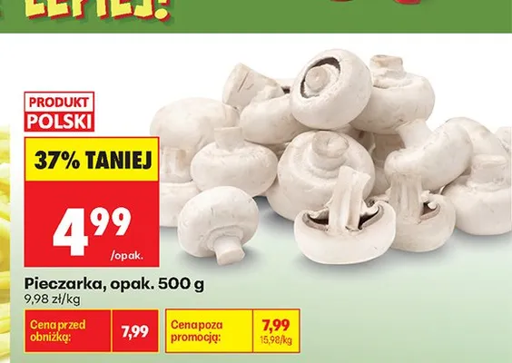 Pieczarka świeża promocja w Biedronka