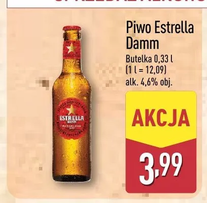 Piwo Estrella Damm promocja w Aldi