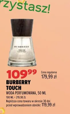 Woda perfumowana Burberry Touch promocja w Drogerie Natura