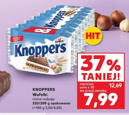 Wafelki Knoppers 8-pak promocja w Kaufland