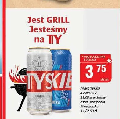 Piwo Tyskie Gronie 4-pak promocja w Chorten