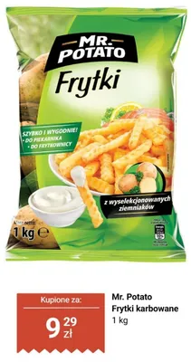 Frytki karbowane Mr. Potato promocja w Biedronka