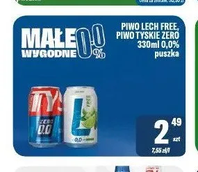 Piwo bezalkoholowe Tyskie Zero promocja w Tomi Markt