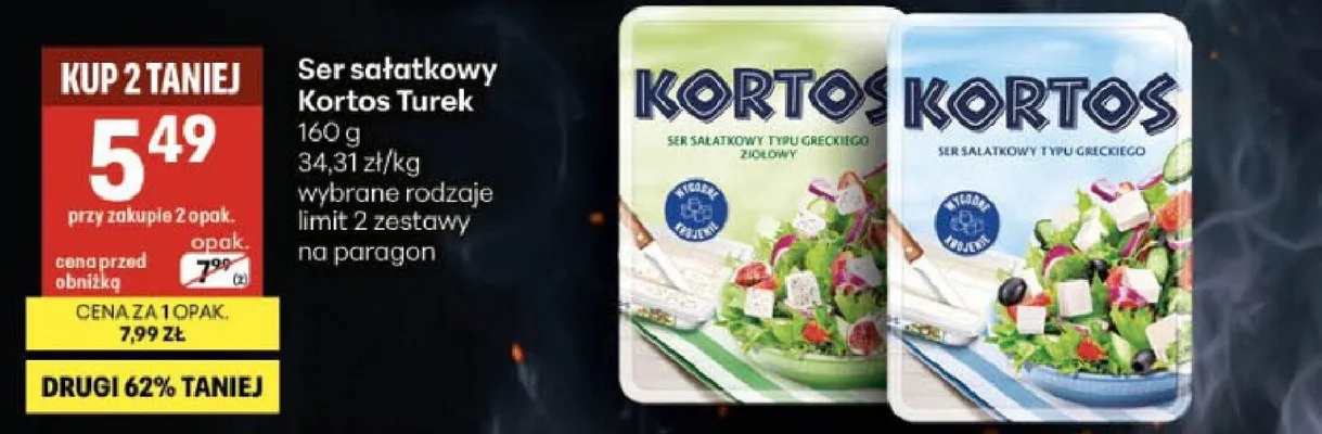 Ser sałatkowy Kortos Turek promocja w Delikatesy Centrum