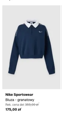 Bluza Nike Sportswear granatowy promocja w Lounge by Zalando