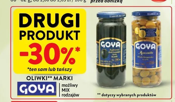 Oliwki marki Goya promocja w Intermarche
