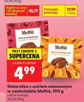 Galaretka z sokiem owocowym w czekoladzie różne rodzaje promocja w Biedronka