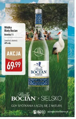 Wódka Biały Bocian promocja w Aldi