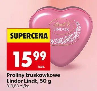 Praliny truskawkowe Lindor Lindt promocja w Biedronka