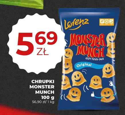 Chrupki Monster Munch Original promocja w Duży Ben