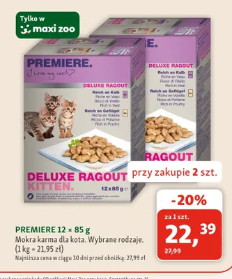 Mokra karma dla kota Premiere 12-pak promocja w MAXI ZOO