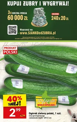 Ogórek zielony polski promocja w Twój Market