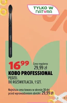 Pędzel do rozświetlacza Kobo Professional promocja w Drogerie Natura