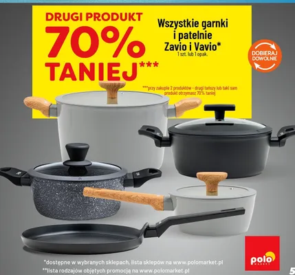 Wszystkie garnki i patelnie promocja w POLOmarket