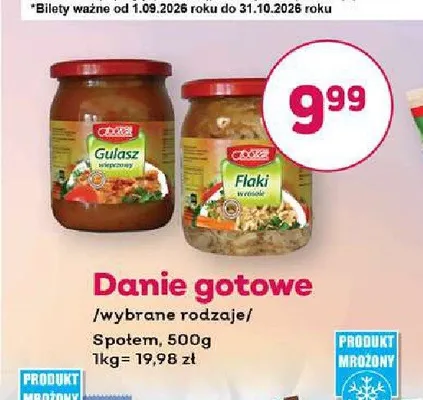Danie gotowe Gulasz wieprzowy Społem promocja w Bliski