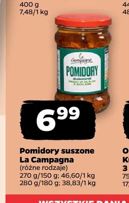 Pomidory suszone La Campagna promocja w Netto