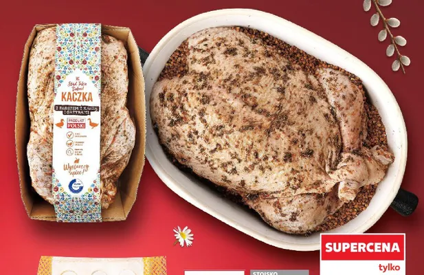 Kaczka z farszem z kaszą i grzybami promocja w Kaufland